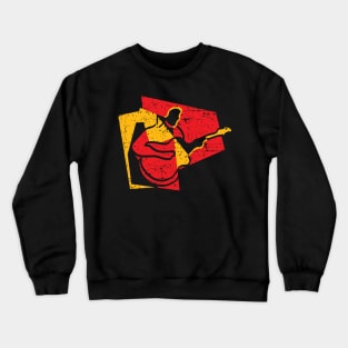 Guitar Musician Abstract Style Crewneck Sweatshirt